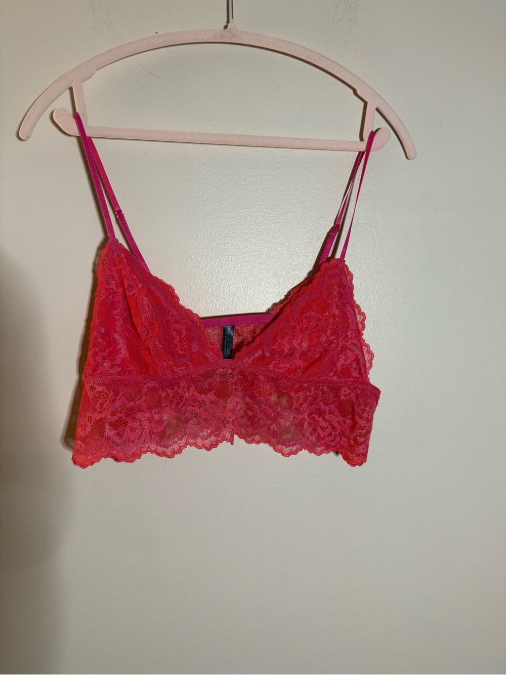 Urban Outfitters Pink Lace Bralette